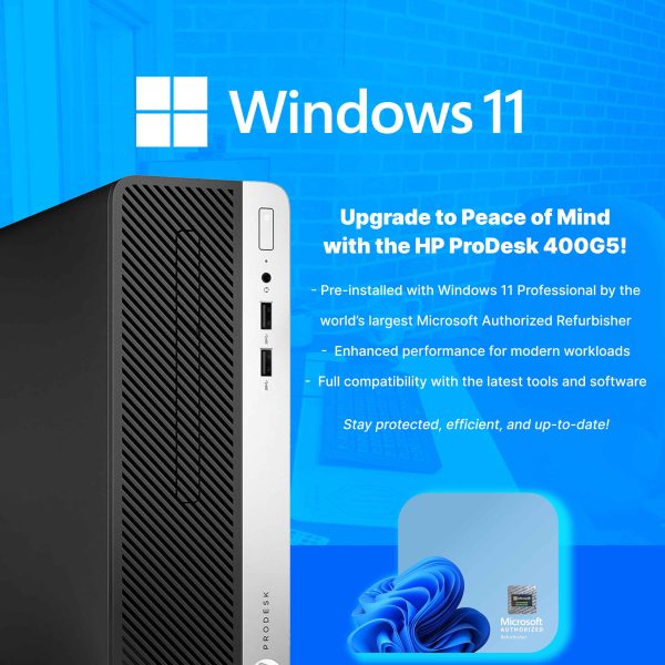 HP ProDesk 600G4 Desktop Intel i5 16GB RAM Windows 11 Pro-4
