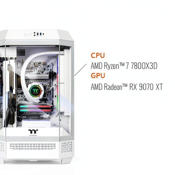 Thermaltake LCGS Reactor 7897XS Gaming Desktop AMD Ryzen 7-1