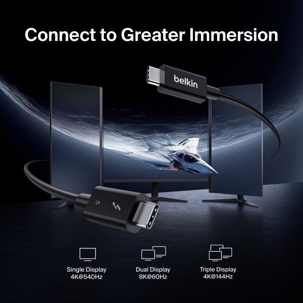 Belkin Thunderbolt 5 Cable 80Gbps 240W Power 8K Display-6