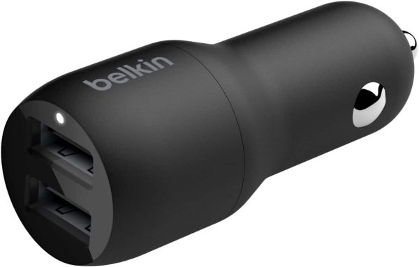 Belkin Dual USB Car Charger Fast Charging 24W-3