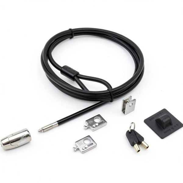 Kensington Desktop Locking Kit Carbon Steel Cable Keyed-0
