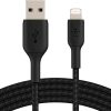 BOOST↑CHARGE Braided USB to Lightning Cable 6.6ft MFi-2