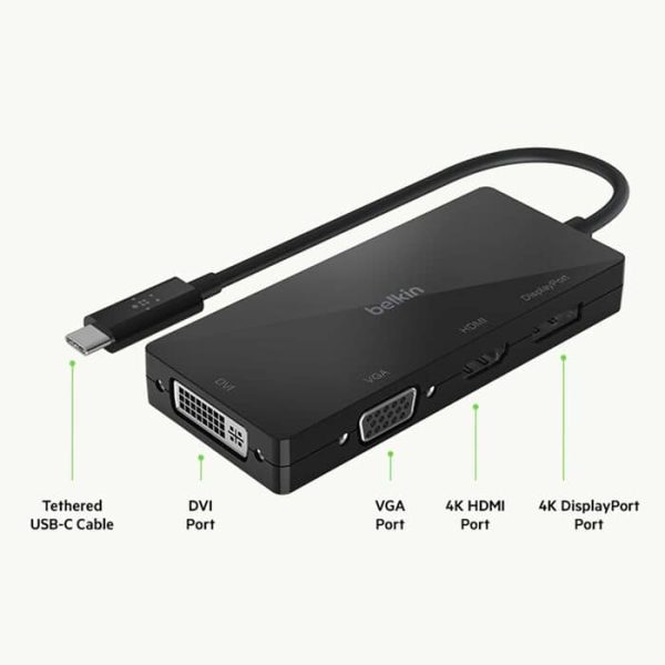USB C Video Adapter HDMI VGA DisplayPort DVI Work-0