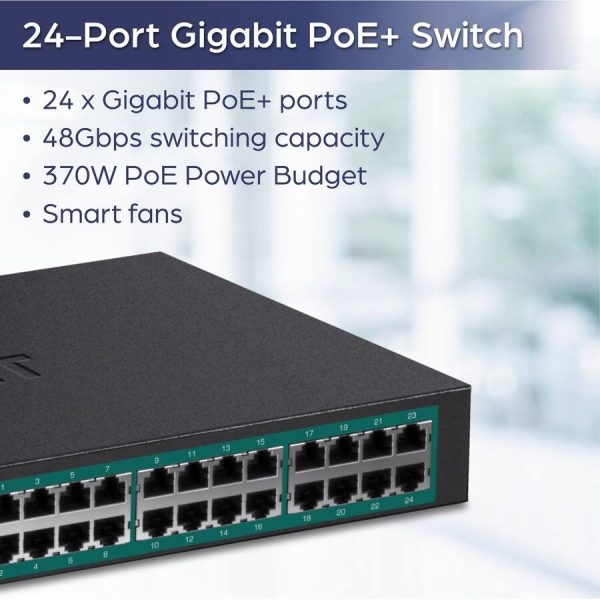 TRENDnet 24 Port Gigabit PoE Switch Network Installers-8