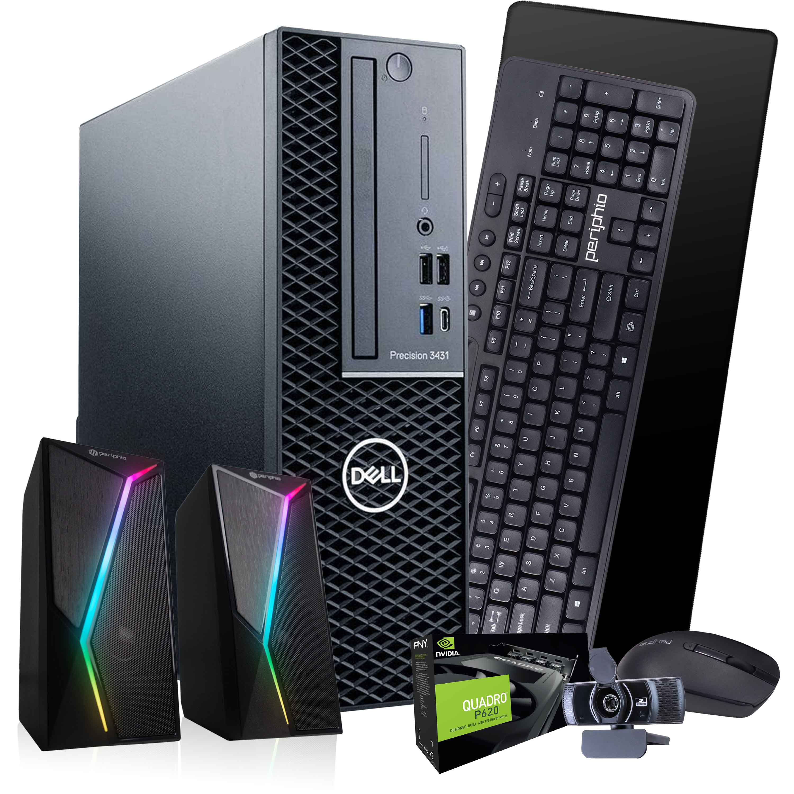 Dell Precision 3431 desktop setup on a modern desk
