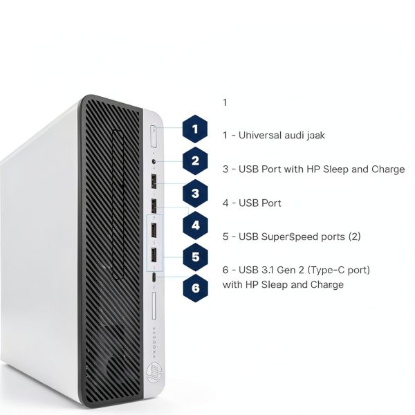 HP ProDesk 600 G5 Desktop Intel Core i5 16GB RAM 500GB SSD-2