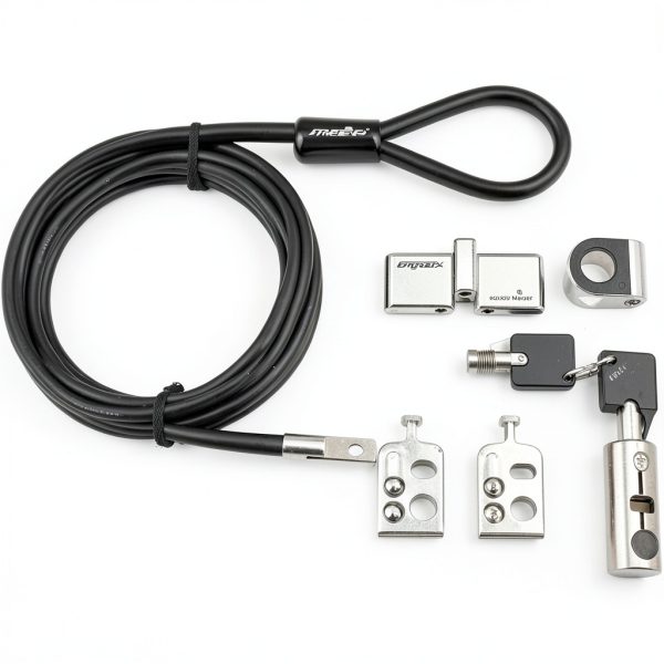 Rocstor Rocbolt Security Locking Kit 8ft Cable 2 Keys-0