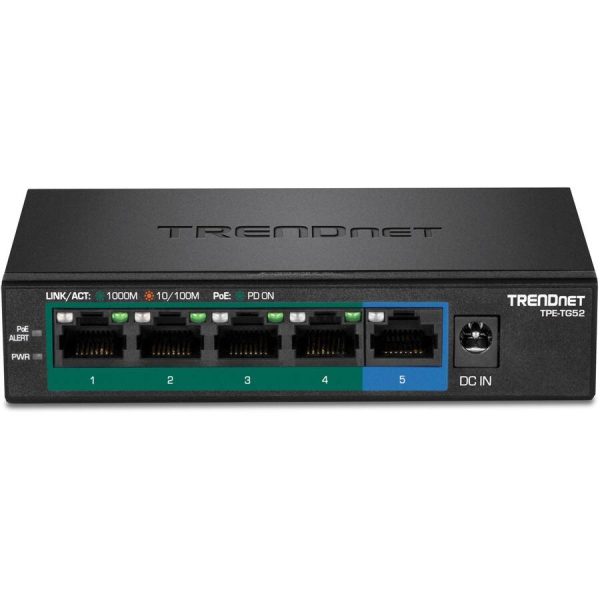 TRENDnet 5 Port Gigabit PoE+ Switch 32W Power Budget-5