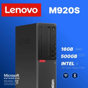 Lenovo ThinkCentre M920S Desktop Intel i5 16GB RAM 500GB SSD-0