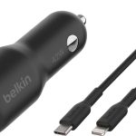 BOOST CHARGE 42W Dual Car Charger Fast Charging iPhone-0