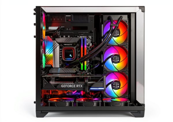 Skytech Gaming O11V Desktop AMD Ryzen 7 7700 32GB RX 9070XT-1