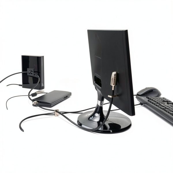 Kensington Desktop Locking Kit Carbon Steel Cable Keyed-9