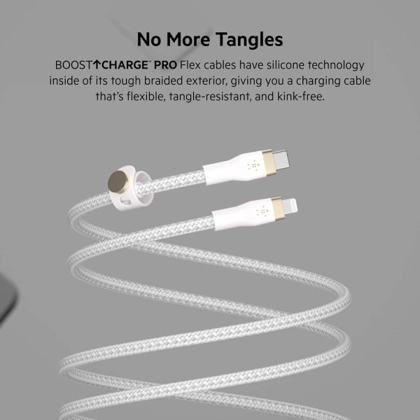 BOOST CHARGE Pro Flex Braided USB C Lightning Cable Fast-4
