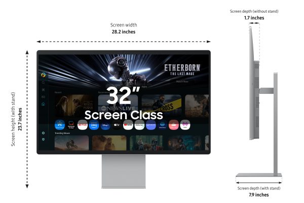 Samsung 32 M90SF 4K UHD Smart OLED Monitor with AI Camera-1