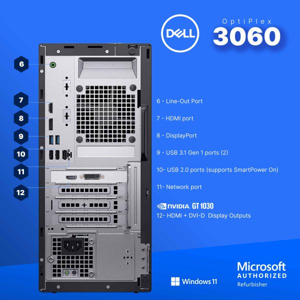 Dell Optiplex 3060 Tower Computer i5 GT 1030 32GB RAM-1