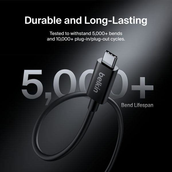 Belkin Thunderbolt 5 Cable 80Gbps 240W Power 8K Display-8