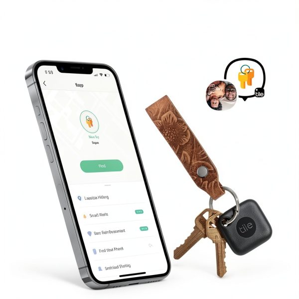 Tile Mate Bluetooth Tracker Find Keys Phone Black White-4