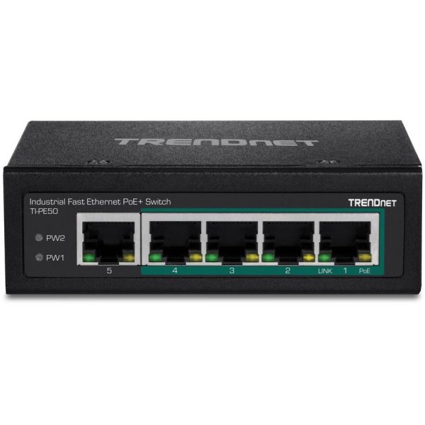 TRENDnet Industrial Fast Ethernet DIN Rail Switch 5 Port-8