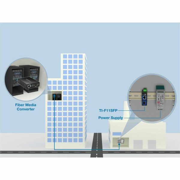 TRENDnet Industrial Media Converter Gigabit SFP IP50 Rated-1