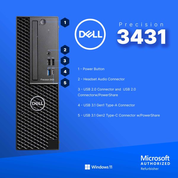 Dell Precision 3431 Desktop Intel i5 32GB RAM Home Office-2