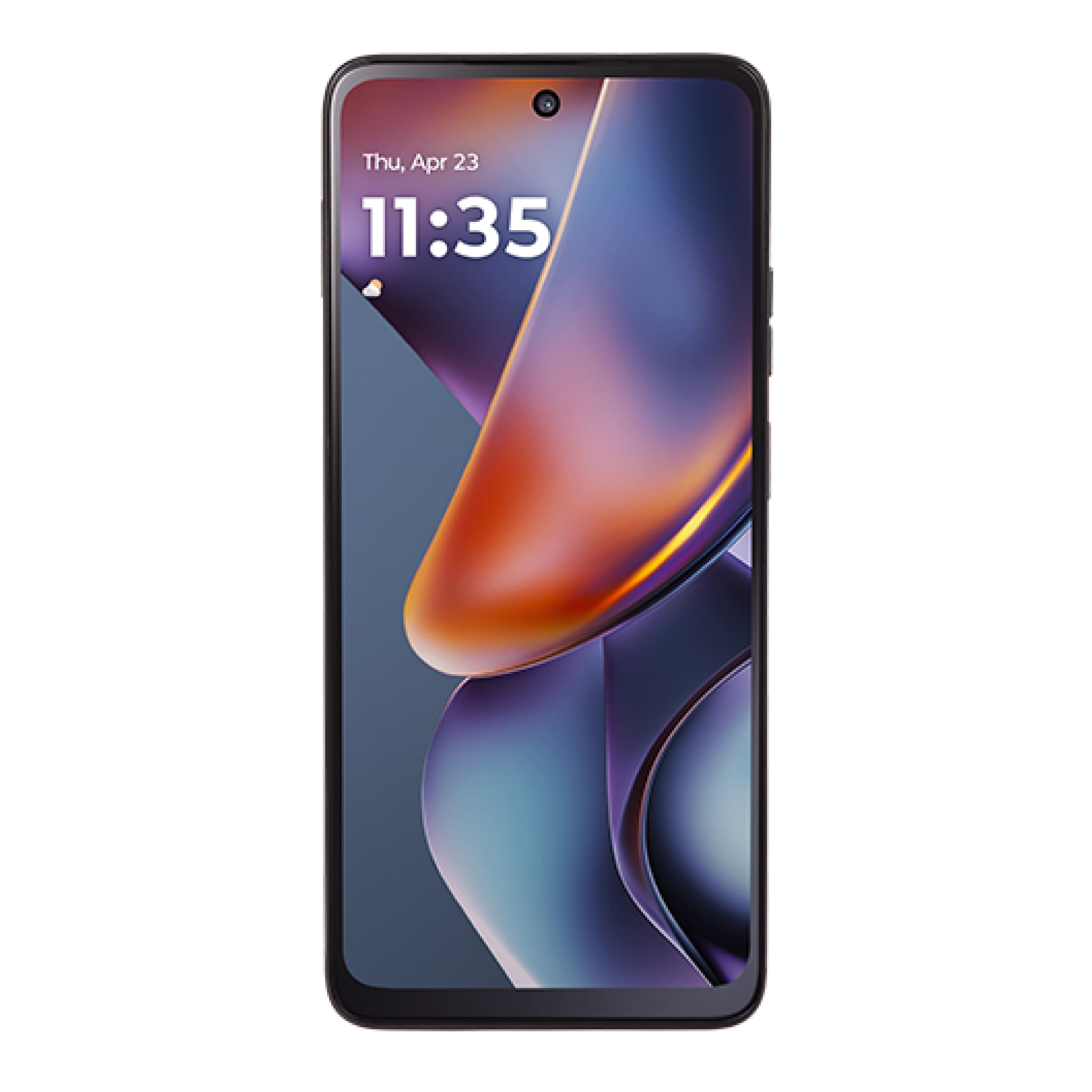 Motorola moto g 2025 5G Blue smartphone displayed on a table