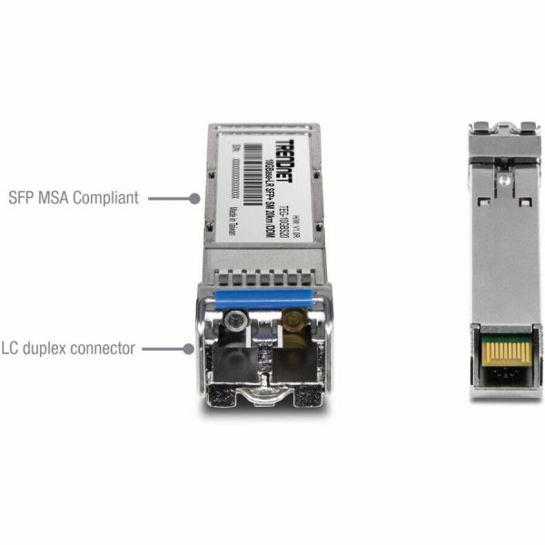 TRENDnet 10G SFP+ Single Mode Transceiver 20km LC Fiber-1