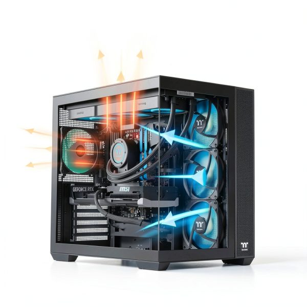 LCGS Gaming Desktop AMD Ryzen 7 9800X3D RTX 5080 32GB DDR5-2