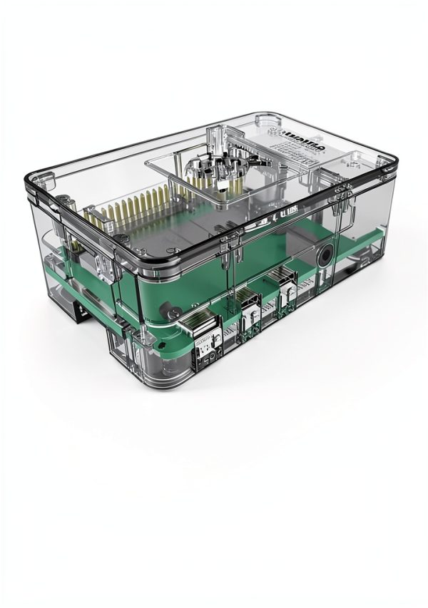 CanaKit Raspberry Pi 4 2GB Starter Kit Clear Case Computer-0