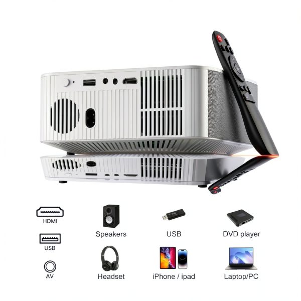 TOPVISION Portable Mini Projector Electric Focus FHD 1080P-5