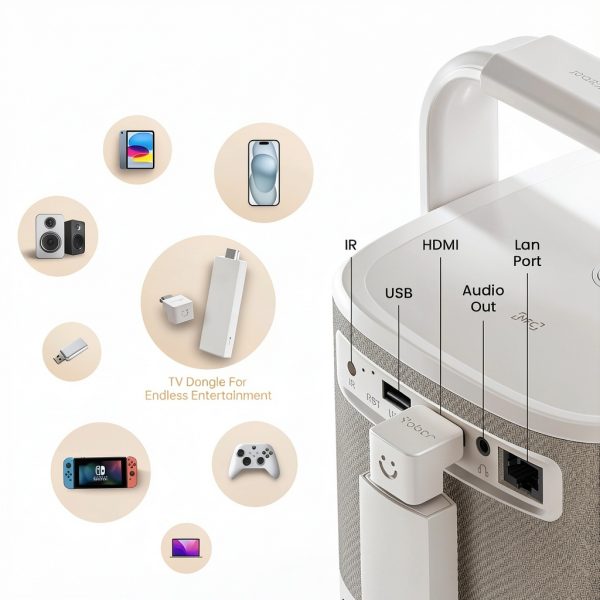 Yaber T2 Plus Projector JBL Dolby Audio 1080P Portable-9