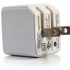 C2G USB Wall Charger Foldable 2 Port AC Adapter White-7