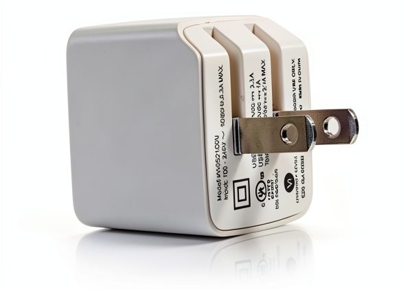 C2G USB Wall Charger Foldable 2 Port AC Adapter White-7
