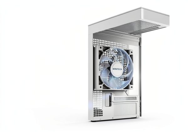 Montech GF120 ARGB PWM Fan 120mm White 3 Pack Hub-2
