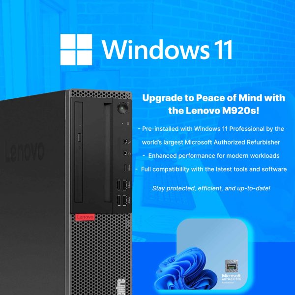 Lenovo ThinkCentre M920S Desktop Intel i5 16GB RAM SSD-3