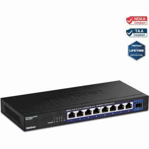 TRENDnet 9 Port 2.5G Switch 10G SFP+ Unmanaged Network-0