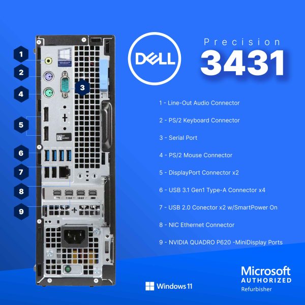 Dell Precision 3431 Desktop Intel i5 32GB RAM Home Office-3