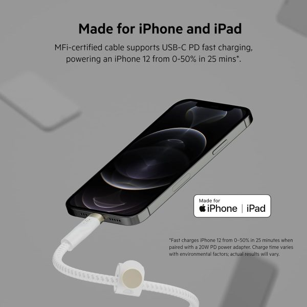 BOOST CHARGE Pro Flex Braided USB C Lightning Cable Fast-5