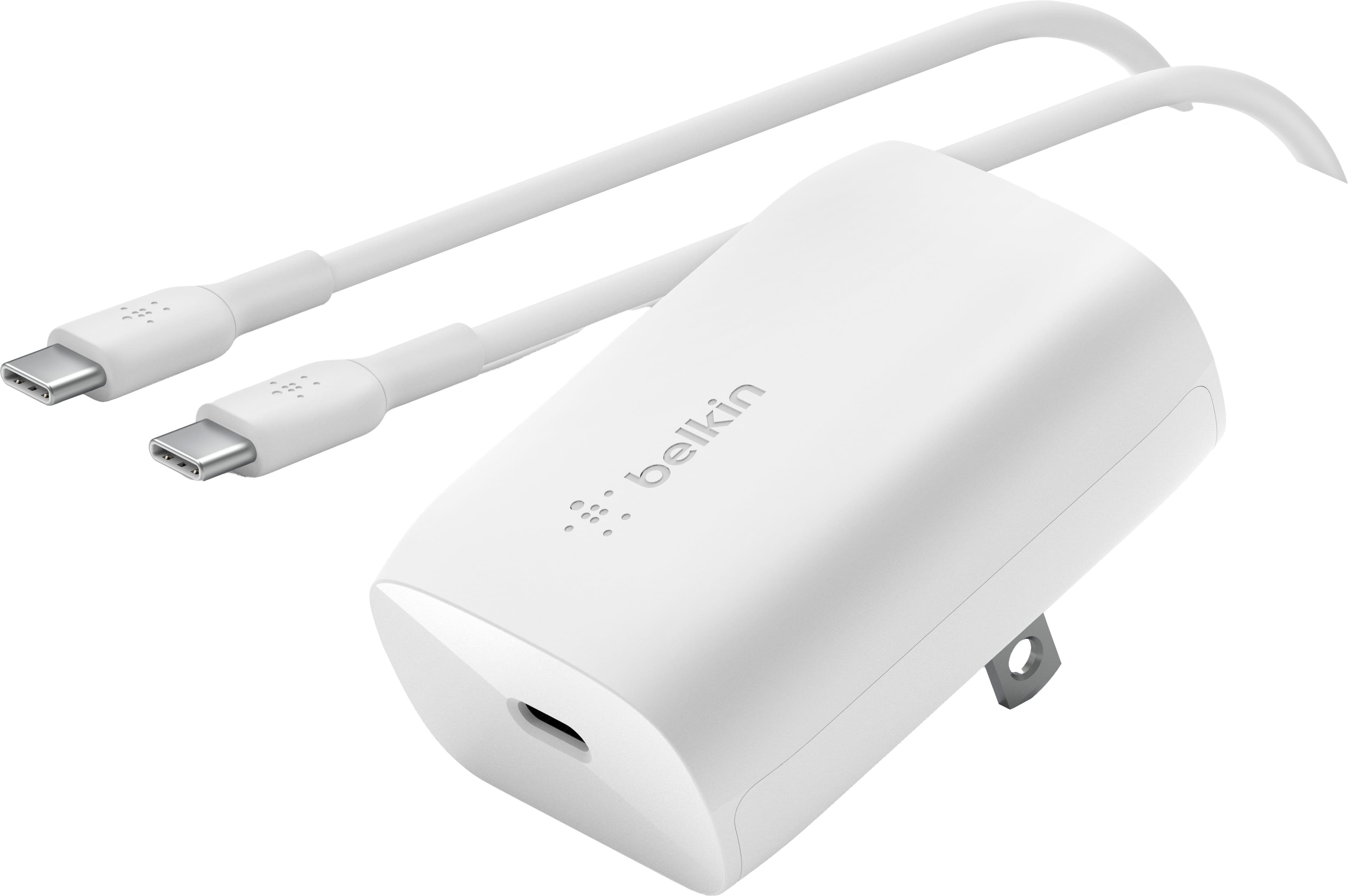 BOOST CHARGE 30W PPS USB C Wall Charger in use with an iPhone