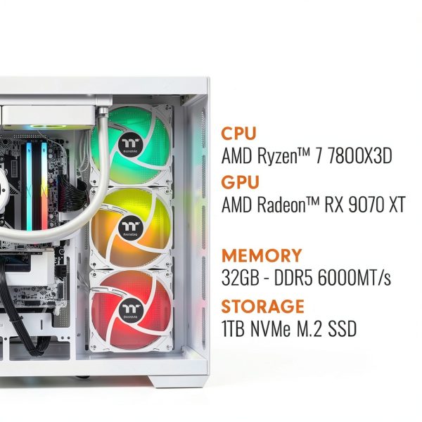 Thermaltake Gaming Desktop AMD Ryzen 7 7800X3D RX 9070 XT-1