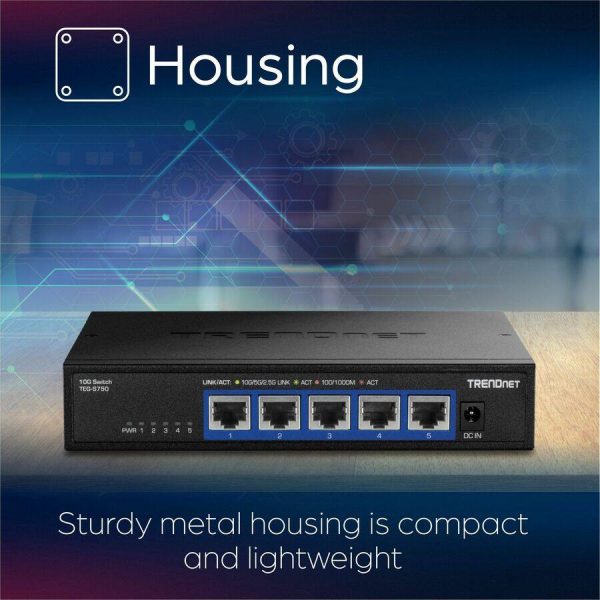 Trendnet 5 Port 10G Switch TEG S750 10G RJ45 Ports-5