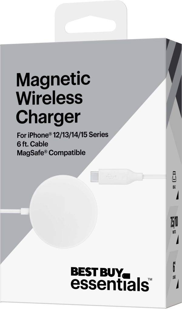 Best Buy Magnetic Wireless Charger 7.5W MagSafe Compatible-8