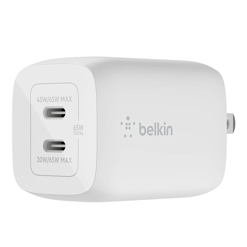 BOOST↑CHARGE Pro 65W Dual USB-C Charger in use with multiple devices