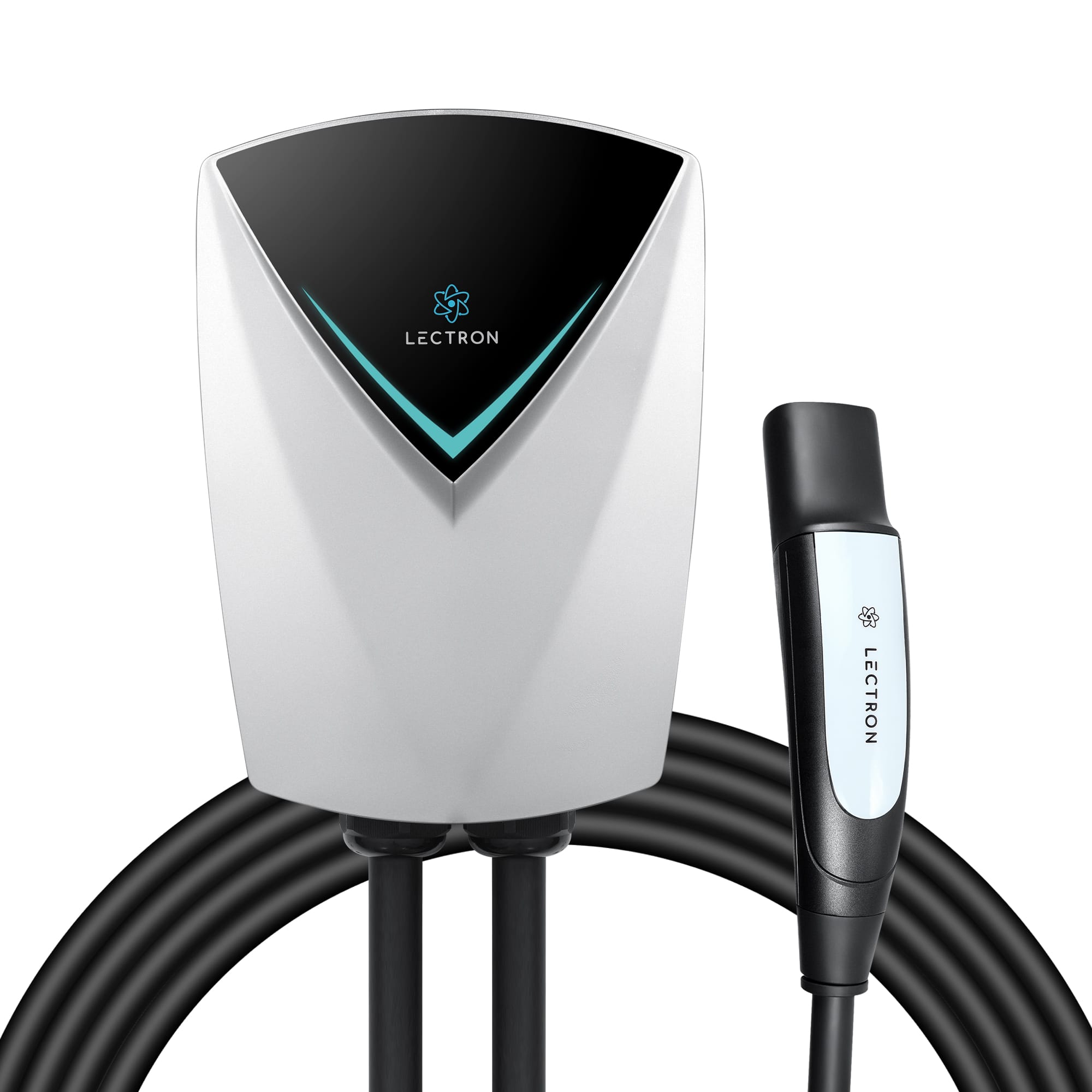 Lectron Tesla V Box Pro EV charger mounted on a garage wall