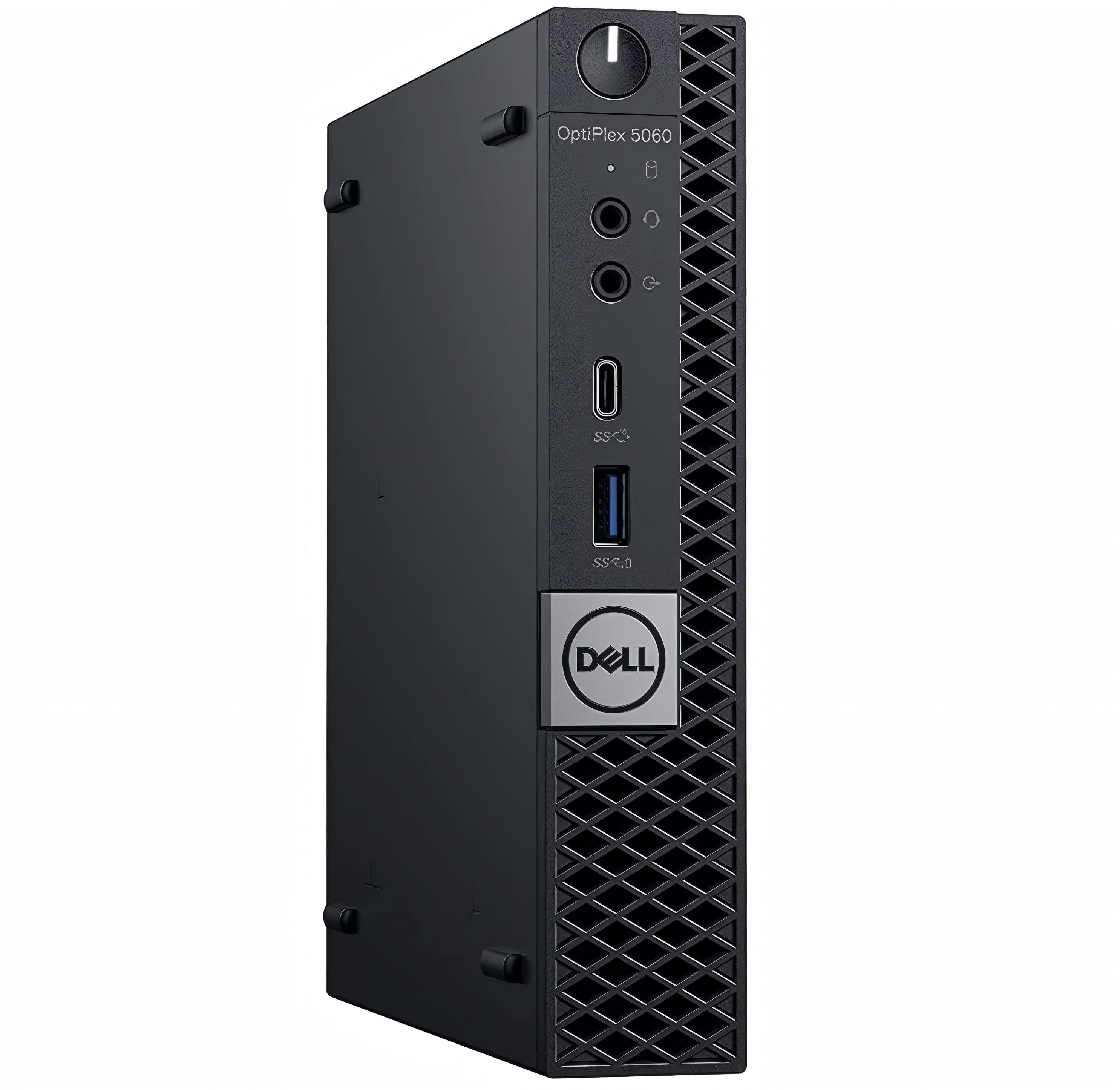 Dell OptiPlex 5060 Micro Desktop on a modern workspace desk
