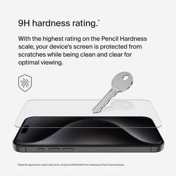 Belkin iPhone Tempered Glass Screen Protector 9H Hardness-1