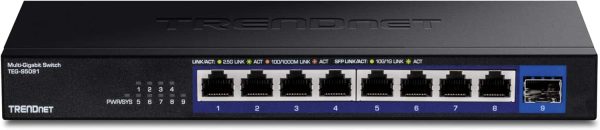 TRENDnet 9 Port 2.5G Switch 10G SFP+ Unmanaged Network-1